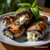 Aubergine Rolls : Roulades Italiennes Ricotta et Basilic