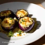 Aubergines Farcies Ch&egrave;vre Frais Recette Facile et Ensoleill&eacute;e