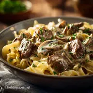 B&oelig;uf Stroganov Recette Cr&eacute;meuse Facile et Viande Fondante