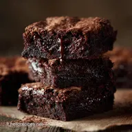 Brownies au chocolat et au cacao : la recette Fudgy croustillante.