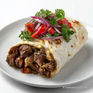 Burritos de B&oelig;uf Charg&eacute;s Recette Juteuse Parfaitement Roul&eacute;e