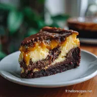 Recette Cheesecake Brownie Caramel Facile Comment : Dessert Triple Couche