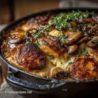 Recette Cocotte au Four Traditionnelle Volaille et Champignons