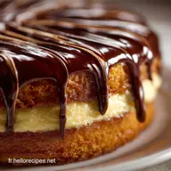 Cookies Boston Cream Pie fourr&eacute;s cr&egrave;me p&acirc;tissi&egrave;re gla&ccedil;age miroir