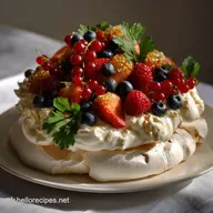 Dessert Nouvel An: Couronne Pavlova Festive