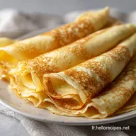 Cr&ecirc;pes Sans &OElig;ufs Moelleuses