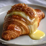 Croissant sauce cr&eacute;meuse citron : Cr&egrave;me P&acirc;tissi&egrave;re L&eacute;g&egrave;re et Zest&eacute;e