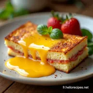 Recette Croque Monsieur au Four B&eacute;chamel Moelleuse