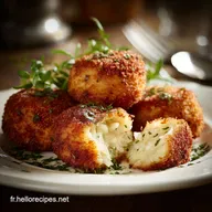 Croquettes de riz au four l&eacute;g&egrave;res croustillantes et c&oelig;ur filant