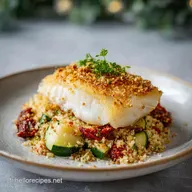 Crumble Cabillaud Chorizo : Dos de Cabillaud Croustillant 30 min