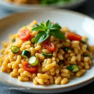 Risotto CourgetteChorizo Ma Recette Facile et D&eacute;licieuse