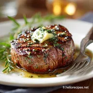 Viande grill&eacute;e : Faux-Filet Ma&icirc;tris&eacute;, cuisson parfaite steak et beurre minute