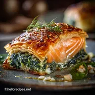 Feuillet&eacute; de Saumon aux &Eacute;pinards Recette croustillante et &eacute;l&eacute;gante