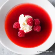 Parfaits Fromage Blanc et Jus de Framboise Un R&ecirc;ve d&Eacute;t&eacute;