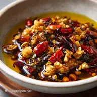 Huile de piment &agrave; lail Chili Oil Recette facile ail croustillant