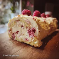 Ma B&ucirc;che de No&euml;l Mascarpone Framboise A&eacute;rienne Recette Chef