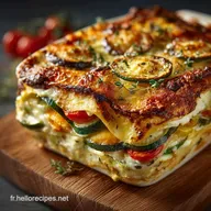 Lasagnes v&eacute;g&eacute;tariennes aux l&eacute;gumes du soleil la version cr&eacute;meuse &agrave; la Ricotta