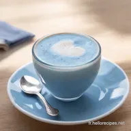 Lait Bleu Papillon Recette Facile du Blue Sky Latte Lait