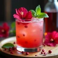 Mocktail m&ucirc;res et hibiscus Un Parisian Sans Alcool Facile