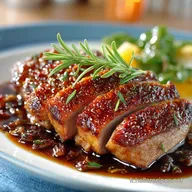 Magret de Canard au Miel et Balsamique Peau Croustillante Jusquau Repos