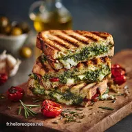 Panini Classico Moelleux : Recette Mozza Pesto Facile