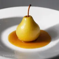 Poire poch&eacute;e vanille caramel Ma recette Belle H&eacute;l&egrave;ne revisit&eacute;e