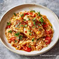 Poulet Cr&eacute;meux au Riz pour 4 en 30 Minutes