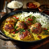Le Poulet au Curry Cr&eacute;meux et Riz Basmati Recette Facile en 45 minutes