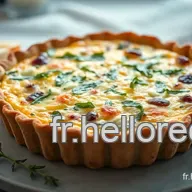 La d&eacute;licieuse quiche &eacute;pinard ch&egrave;vre : facile et cr&eacute;meuse &agrave; souhait