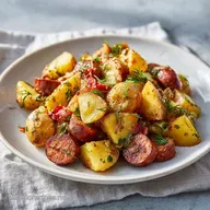 Salade Pommes Saucisse pour 4 Personnes : Recette Traditionnelle