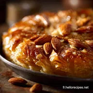 Samsa aux amandes : Recette facile Maghr&eacute;bine croustillante au miel