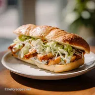 Sandwich Poulet Cesar : Recette Maison en 25 Minutes