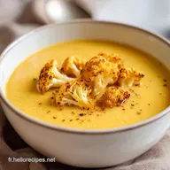 Soupe Chou Fleur Cheddar 2 Velout&eacute;e