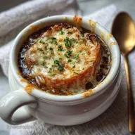 Soupe &agrave; l'oignon Gratin&eacute;e: French Onion Soup Recipe