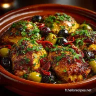 Recette Tajine de Poulet aux Olives et Citron Confit Inratable