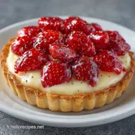 Tarte aux Fraises: Cr&egrave;me Soyeuse
