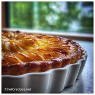 Tarte aux pommes alsacienne traditionnelle