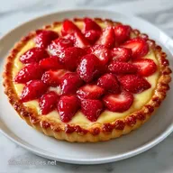 Tarte Fraises Papier Sulfuris&eacute;: Craquante