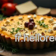 Recette Tarte &Eacute;pinard Frais & Ch&egrave;vre: Simple et Rustique!