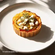 Tarte Tatin dAubergine Feta et Provence dans votre assiette