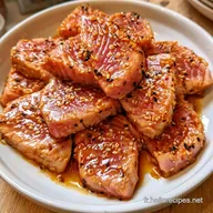 Thon Marin&eacute; Japonais au Miel et Soja