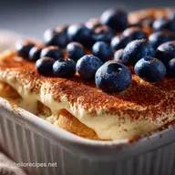 Tiramisu aux myrtilles : Recette facile et fruit&eacute;e