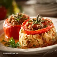 Tomates Farcies : Recette de Grand-M&egrave;re au Riz Cr&eacute;meux et Viande Hach&eacute;e