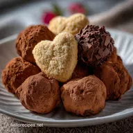 Truffes Au Chocolat et Biscuits Amour: C&oelig;ur Velout&eacute;