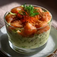 Verrine Avocat Saumon Fum&eacute;: Mousse Soyeuse