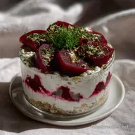 Verrine Betterave Fromage Frais: Contraste Soyeux