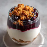 Amour De Cuisine : Verrine Yaourt Grec Myrtilles L&eacute;g&egrave;re