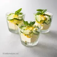 Verrines Ap&eacute;ritives Concombre Ch&egrave;vre LAmuse Bouche L&eacute;ger Parfait