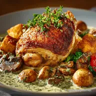 Le Volauvent au poulet facile croustillant sauce supr&ecirc;me antigrumeaux