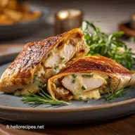 Wrap au poulet fromage et ail Notre recette croquefondante express